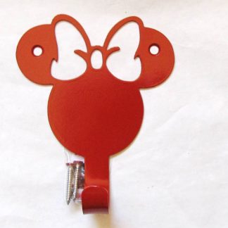 metal minnie mouse wall hook, minnie mouse wall art