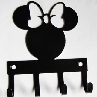 metal minnie mouse wall hooks, minnie inspired wall art