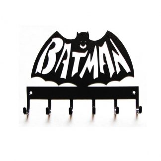 metal batman with name spelled out, superhero wall art