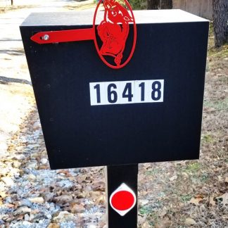 arkansas razorback mail box flag