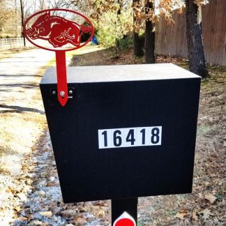 arkansas razorback mail box flag