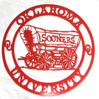 University of Oklahoma Metal Sooners Sign