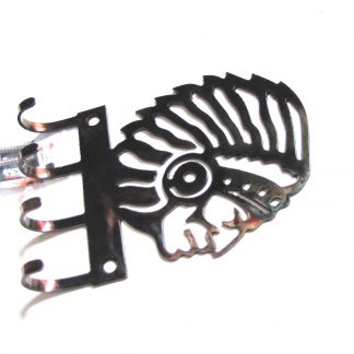 Indian Chief Wall Hooks Side View