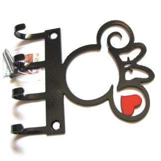 minnie curly head metal wall hooks, key holder