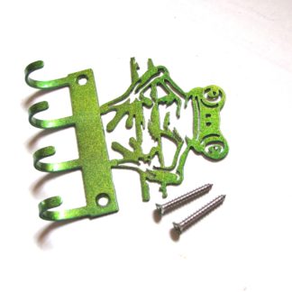 metal frog on a stick wall hooks, key holder