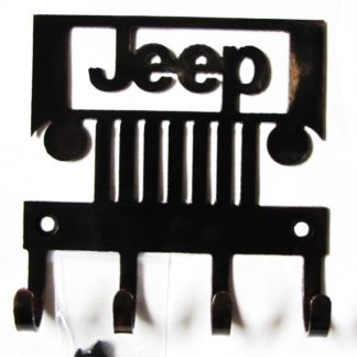 Metal Jeep Wall Hooks black