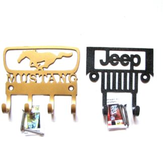 CUSTOM 2H Jeep and 4H 65 Mustang Wall Hooks