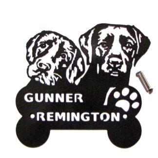 CUSTOM Labrador Gunner & Remington Wall Art