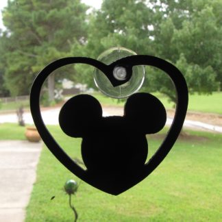 window art mickey mouse head